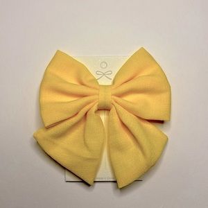 1 Fantasy Butterfly Clip Bow 5 X 4”in (Yellow) Made by hand